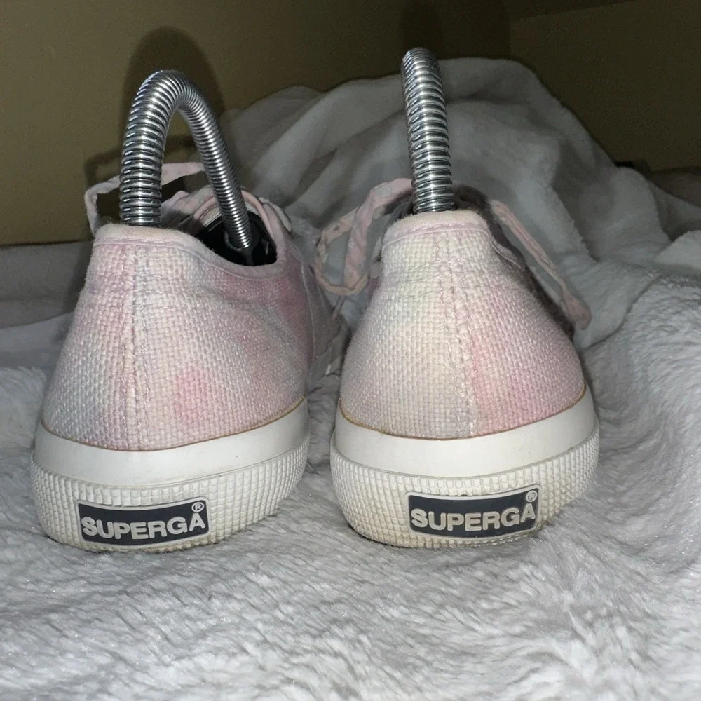 LoveShackFancy x Superga Pink Tie Dye Sneakers Shoe‎ 8/39 Low Top Floral Cottage